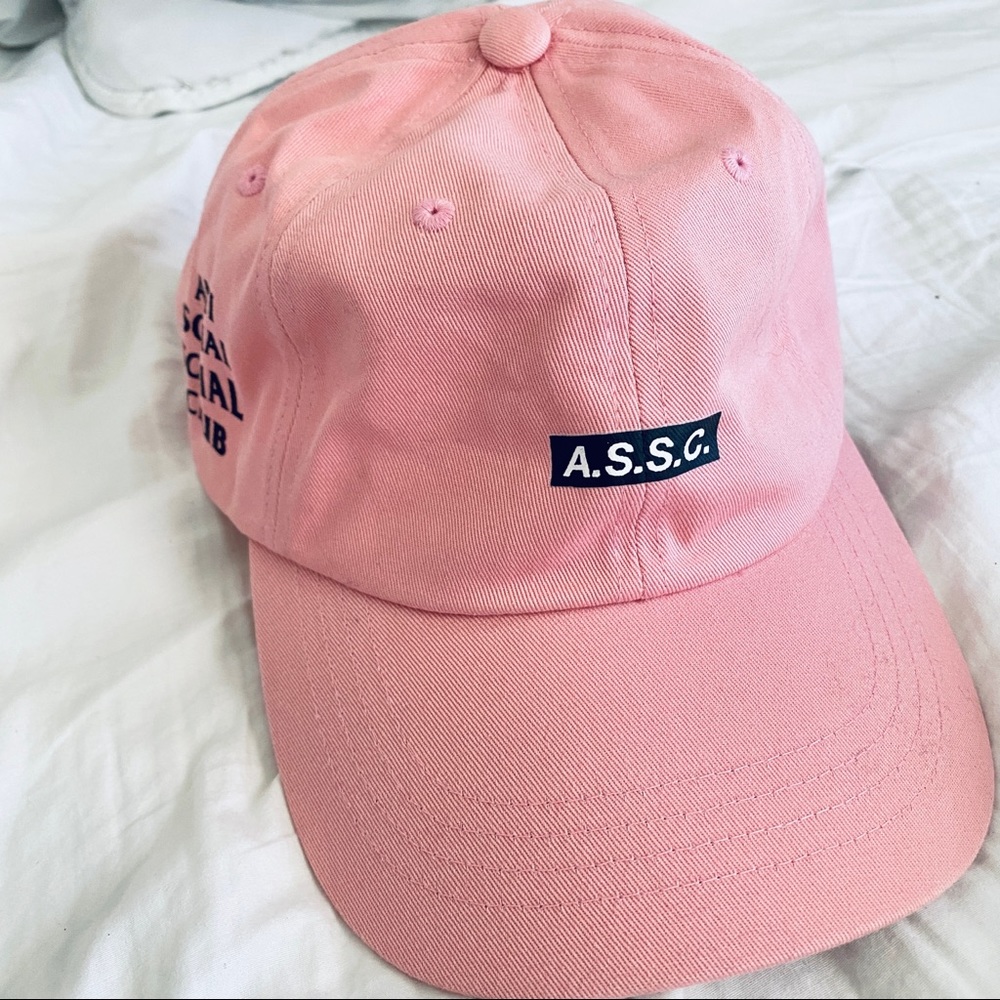 Pink Anti Social Social Club Dad Hat